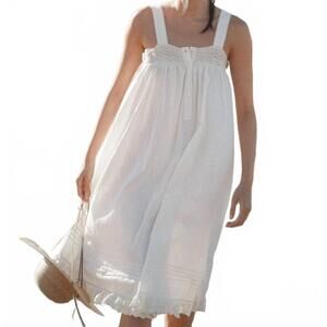 NEW ATÈLETTE andes midi dress in off white